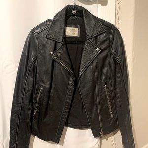 Zara: Classic Leather Jacket